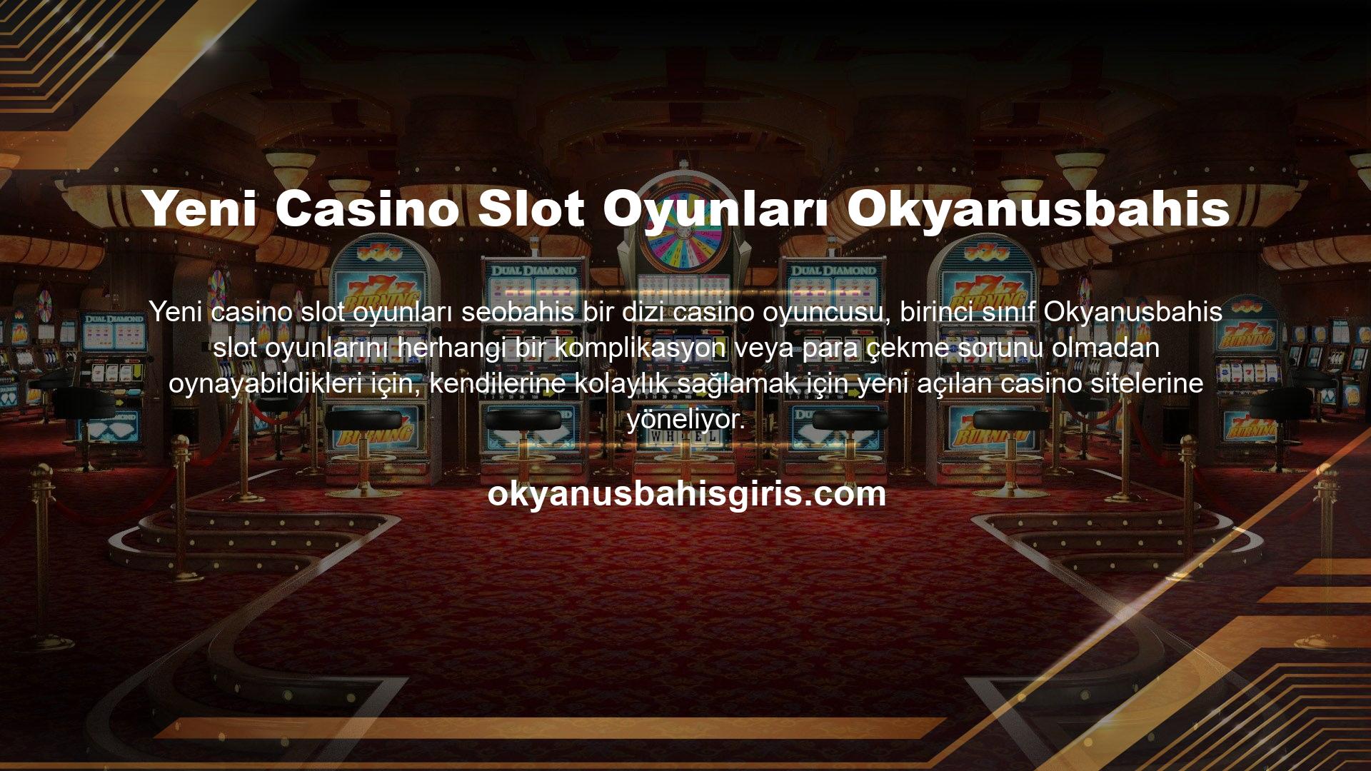 Yazımız sizlere yeni kurulan casino siteleri, yayınlanma tarihleri ​​ve güvenilirlikleri hakkında detaylı bilgi verecektir